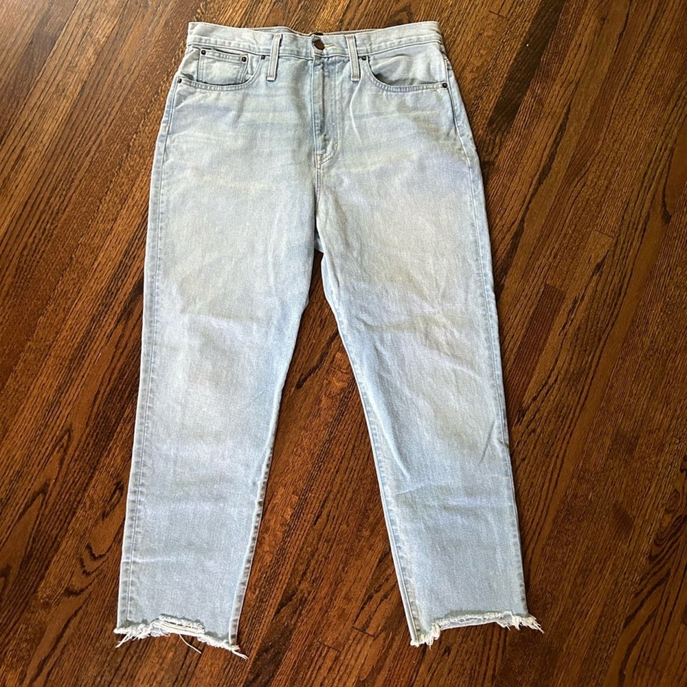 Something Navy Jeans with Frayed Ankle